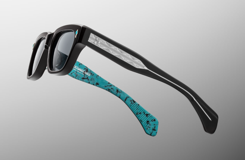 Sunglasses Model Fellini in Lone Turquoise with Berumda lenses from Jacques Marie Mage