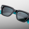 Sunglasses Model Fellini in Lone Turquoise with Berumda lenses from Jacques Marie Mage
