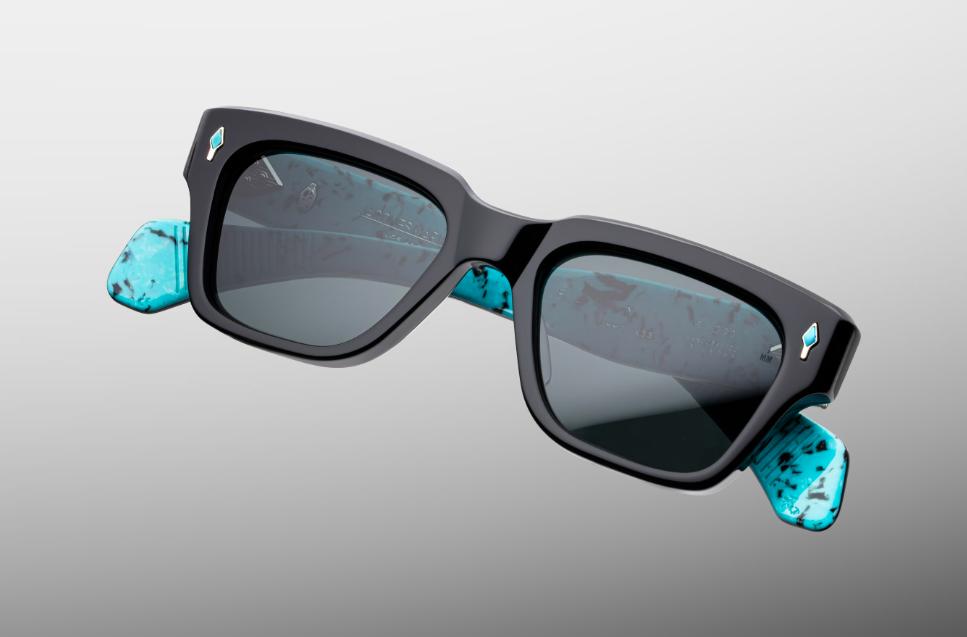 Sunglasses Model Fellini in Lone Turquoise with Berumda lenses from Jacques Marie Mage