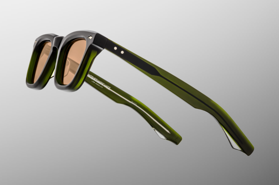Sunglasses Model Leclair in Color Borneo with Orange lenses from Jacques Marie Mage