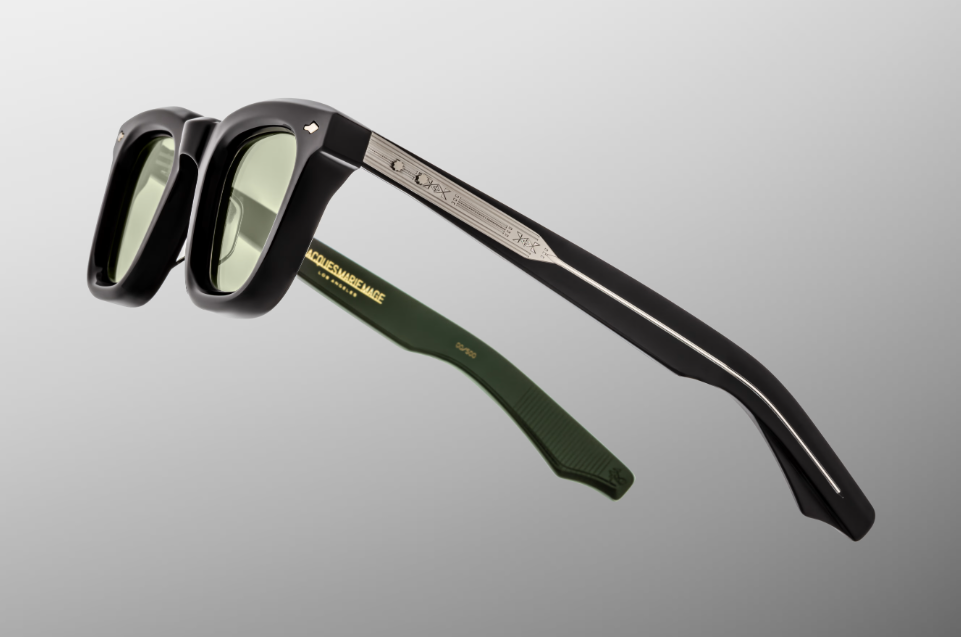 Sunglasses Model Leclair in Color Cobra with Light Bottle Green lenses from Jacques Marie Mage
