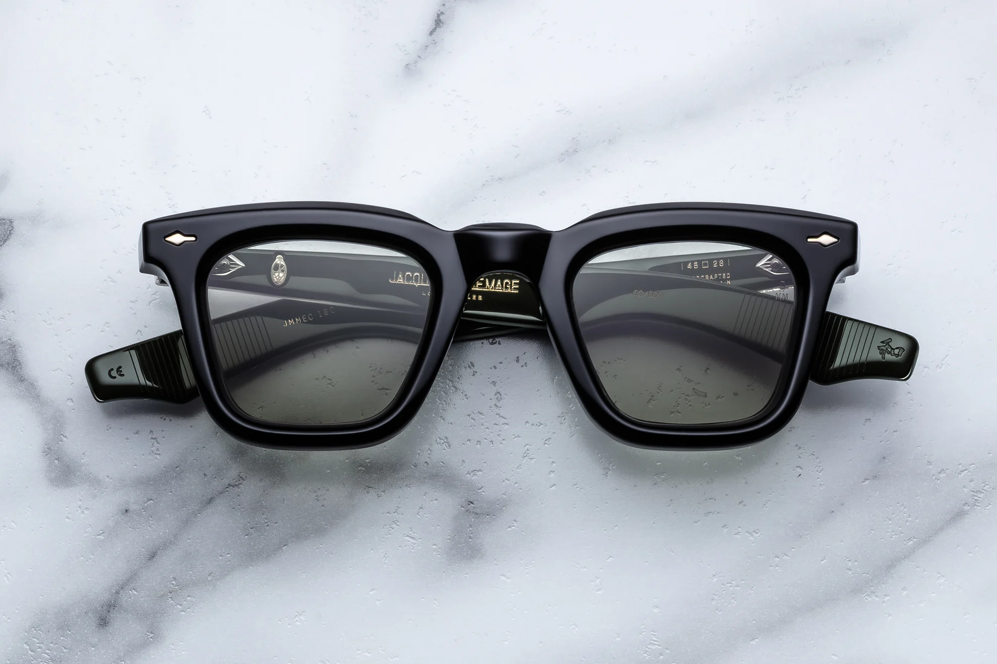 Sunglasses Model Leclair in Color Cobra with Light Bottle Green lenses from Jacques Marie Mage