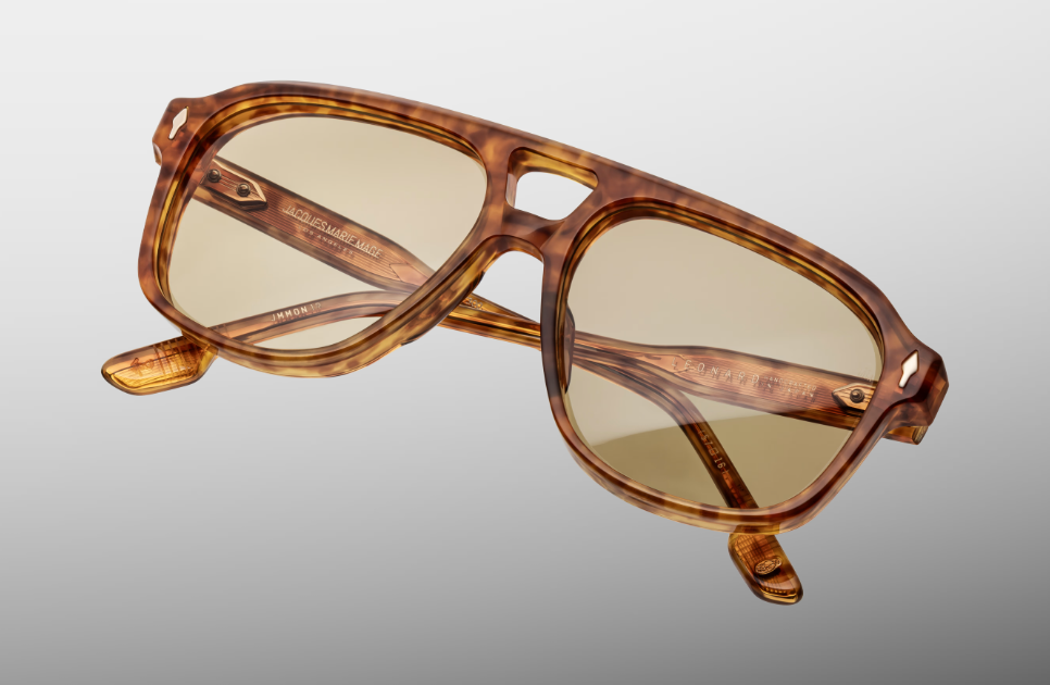 Sunglasses Model Leonard in Color Camel with Sueprlight Bronze lenses from Jacques Marie Mage