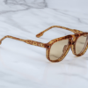 Sunglasses Model Leonard in Color Camel with Sueprlight Bronze lenses from Jacques Marie Mage