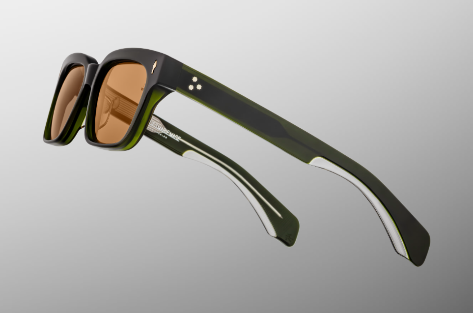Sunglasses Model Molino 55 in Color Borneo with Orange lenses