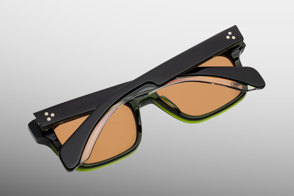 Sunglasses Model Molino 55 in Color Borneo with Orange lenses