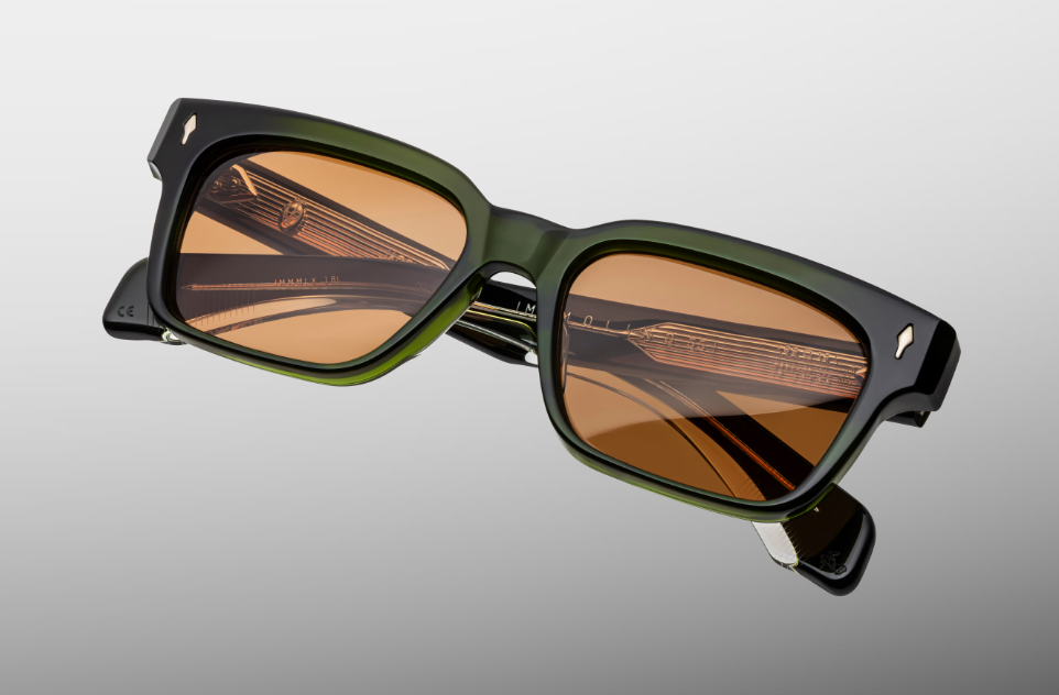 Sunglasses Model Molino 55 in Color Borneo with Orange lenses