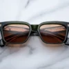 Sunglasses Model Molino 55 in Color Borneo with Orange lenses