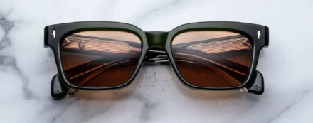 Sunglasses Model Molino 55 in Color Borneo with Orange lenses