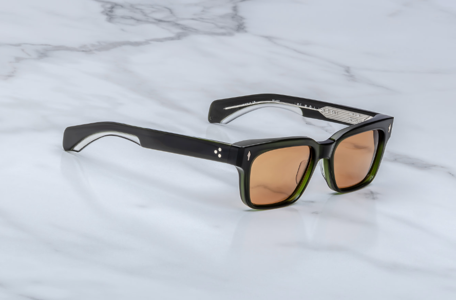 Sunglasses Model Molino 55 in Color Borneo with Orange lenses