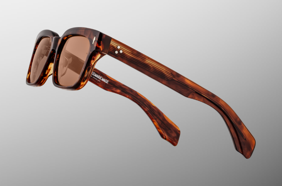 Sunglasses Model Molino 55 in Color Bourbon with Dark Tuscan lenses from Jacques Marie Mage