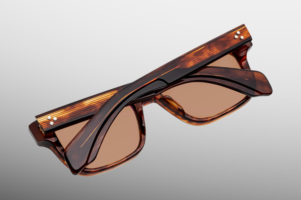 Sunglasses Model Molino 55 in Color Bourbon with Dark Tuscan lenses from Jacques Marie Mage