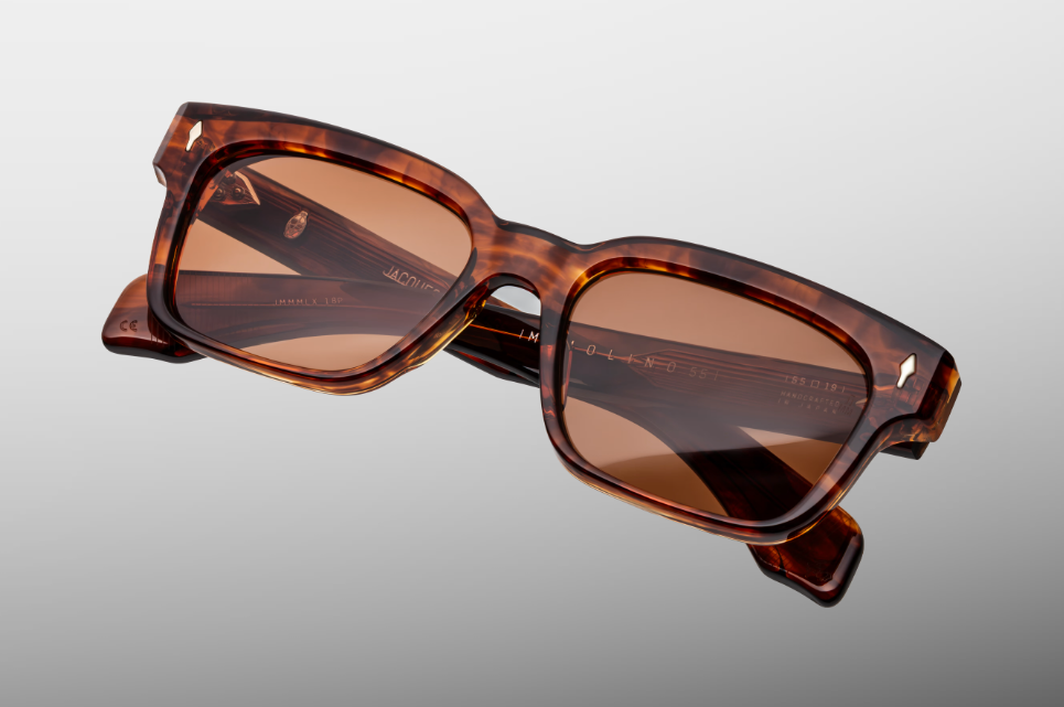 Sunglasses Model Molino 55 in Color Bourbon with Dark Tuscan lenses from Jacques Marie Mage