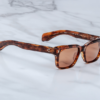 Sunglasses Model Molino 55 in Color Bourbon with Dark Tuscan lenses from Jacques Marie Mage