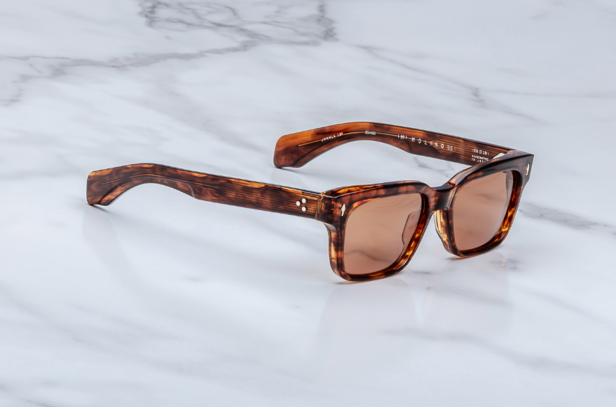 Sunglasses Model Molino 55 in Color Bourbon with Dark Tuscan lenses from Jacques Marie Mage