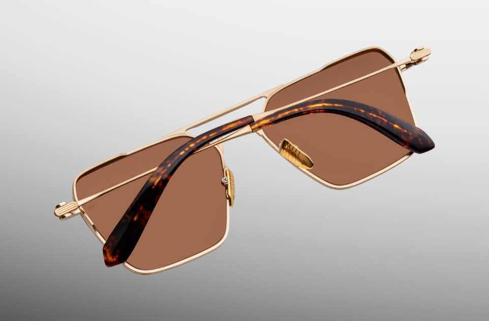 Sunglasses Model Nellcôte in Color Cielle with Dark Orange lenses from Jacques Marie Mage