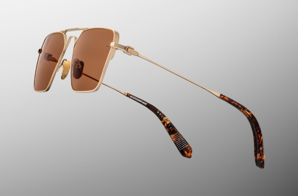 Sunglasses Model Nellcôte in Color Cielle with Dark Orange lenses from Jacques Marie Mage