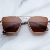 Sunglasses Model Nellcôte in Color Cielle with Dark Orange lenses from Jacques Marie Mage