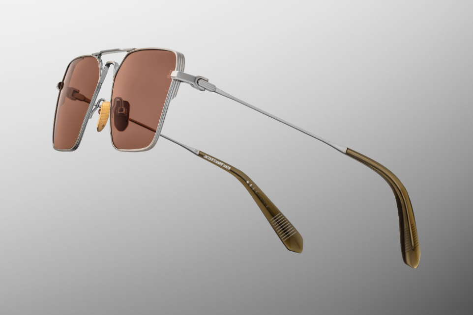 Sunglasses Model Nellcôte in Color Pastis with Dark Tuscan lenses from Jacques Marie Mage