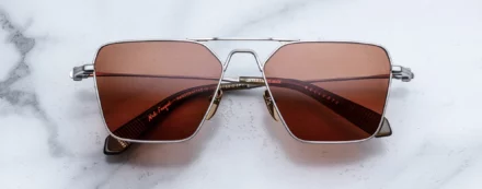 Sunglasses Model Nellcôte in Color Pastis with Dark Tuscan lenses from Jacques Marie Mage