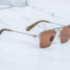 Sunglasses Model Nellcôte in Color Pastis with Dark Tuscan lenses from Jacques Marie Mage