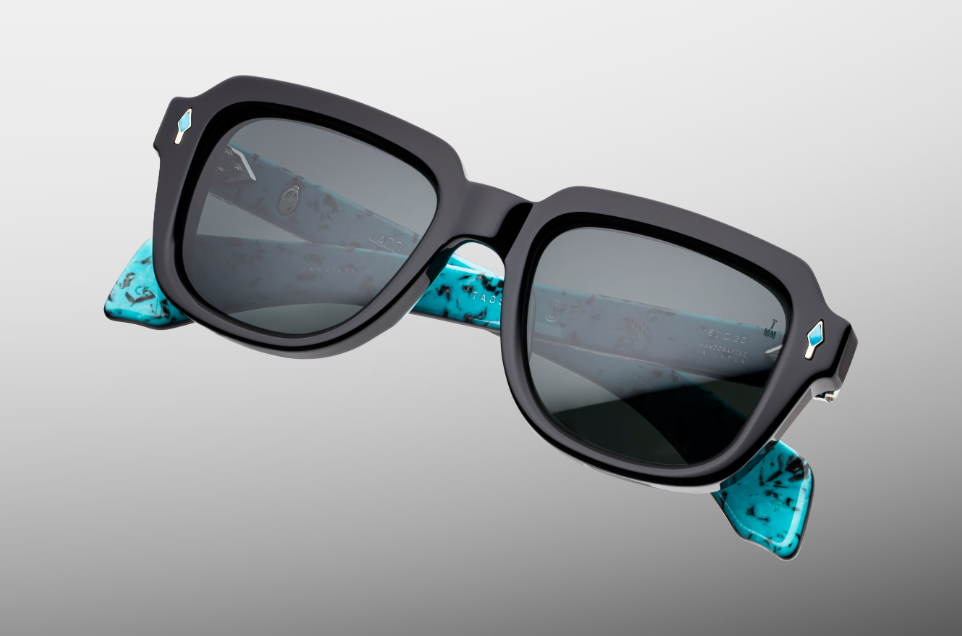 Sunglasses Model Taos in Lone Turquoise with Berumda lenses from Jacques Marie Mage