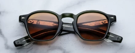 Sunglasses Model Zephirin in color Bornéo with Orange lenses from Jacques Marie Mage