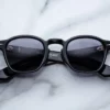 Sunglasses Model Zephirin in color Raven with Grey lenses from Jacques Marie Mage