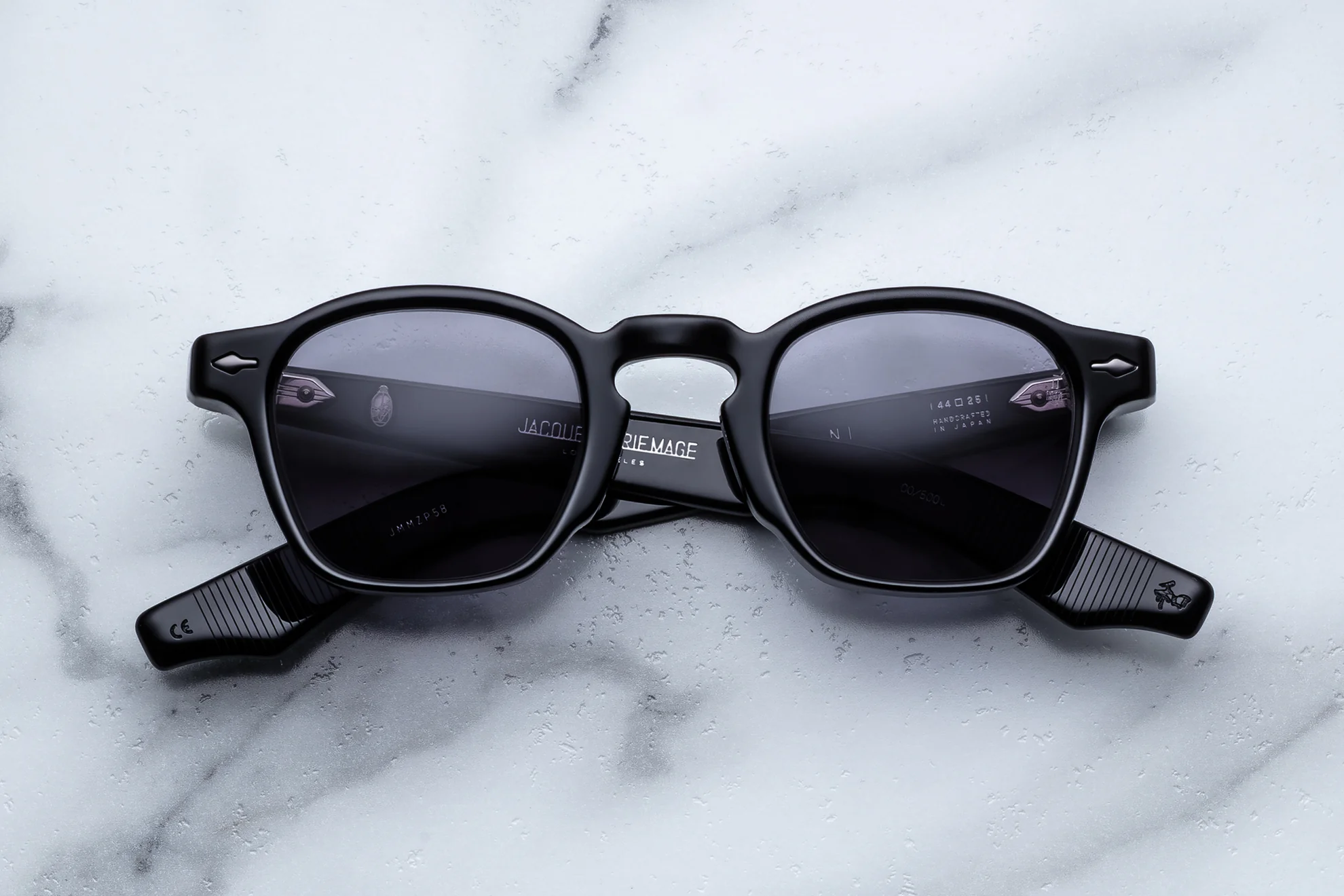 Sunglasses Model Zephirin in color Raven with Grey lenses from Jacques Marie Mage