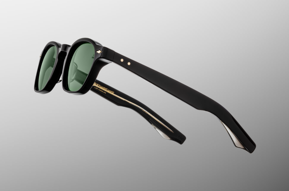 Sunglasses Model Zephirin in color Venom with emerald lenses from Jacques Marie Mage