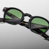 Sunglasses Model Zephirin in color Venom with emerald lenses from Jacques Marie Mage