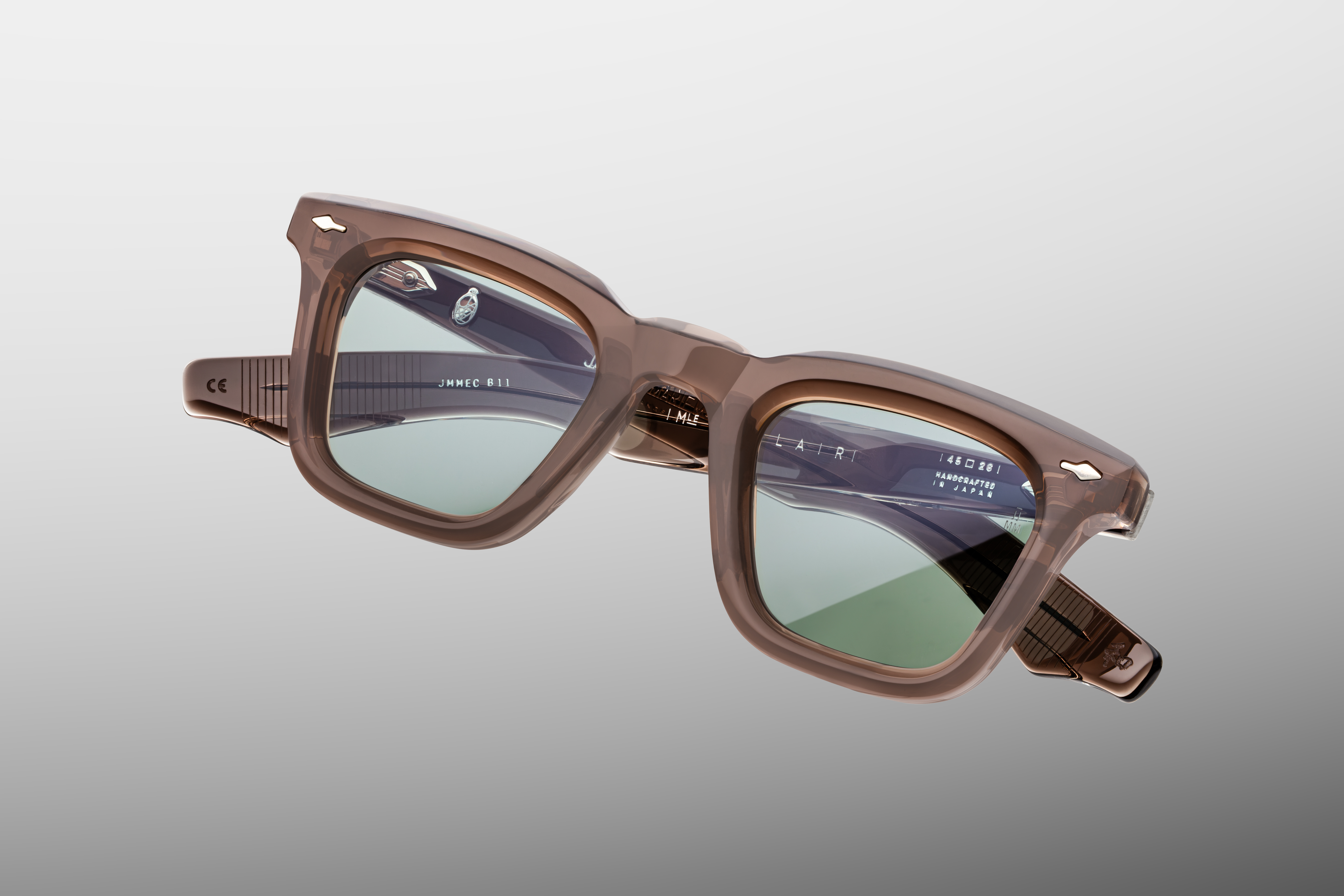 Sunglasses Model Leclair in Color Dusty Jade with Grove lenses from Jacques Marie Mage