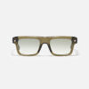 Sunglasses Model P18 in color C163 with Clear Green Gradient lenses from John Dalia