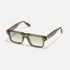 Sunglasses Model P18 in color C163 with Clear Green Gradient lenses from John Dalia