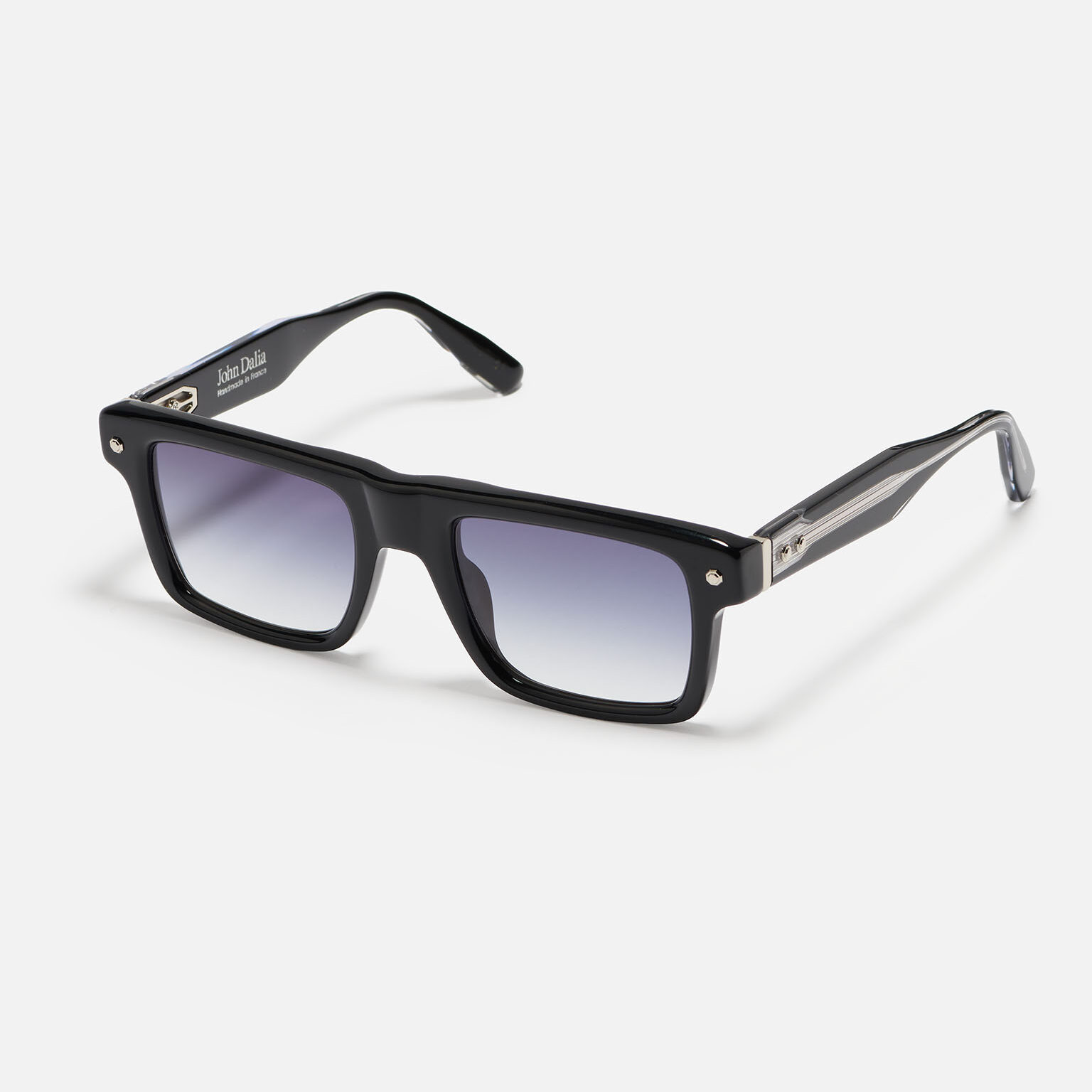 Sunglasses Model P18 in color C605 with Dark Blue Gradient lenses from John Dalia