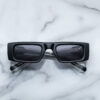 Sunglasses Model Rimbaud in Color Titan with Dark grey lenses from Jacques Marie Mage