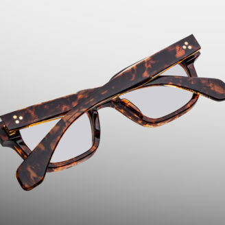 Optical frame model Shibusawa in color argyle with Superlight Brown lenses from Jacques Marie Mage