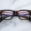 Optical frame model Shibusawa in color argyle with Superlight Brown lenses from Jacques Marie Mage