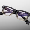 Optical frame model Shibusawa in color Black Fade with Superlight Brown lenses from Jacques Marie Mage