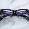 Optical frame model Shibusawa in color Black Fade with Superlight Brown lenses from Jacques Marie Mage