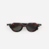 Sunglasses Model Elnat in TT/AG1 with Green Gradient lenses from Sato
