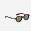 Sunglasses Model Elnat in TT/AG1 with Green Gradient lenses from Sato
