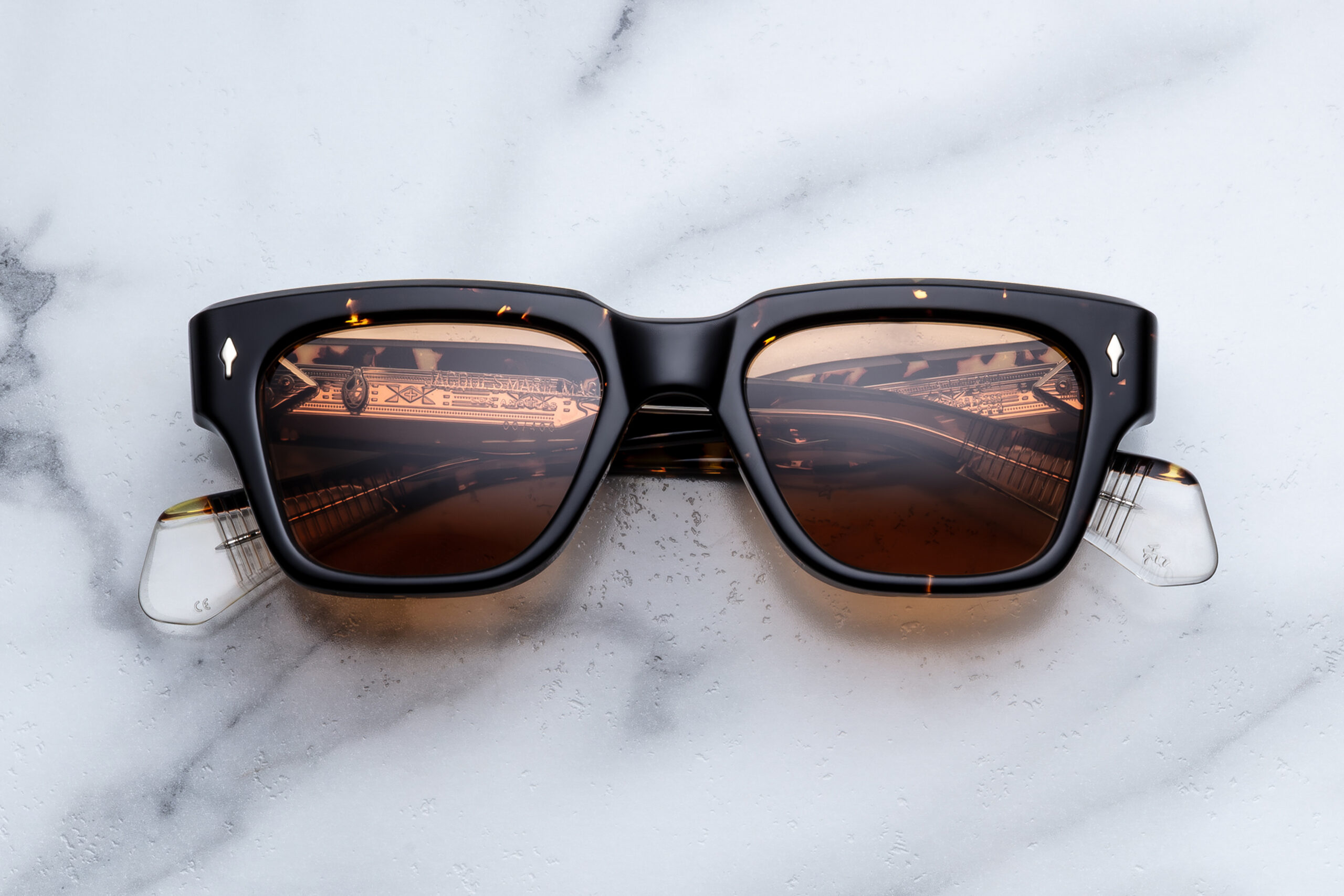 Sunglasses Model Fellini in color Tokyo with Orange lenses from Jacques Marie Mage