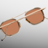 Sunglasses Model Baudelaire in Color Darjeeling with Orange lenses from Jacques Marie Mage