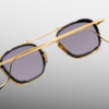 Sunglasses Model Baudelaire in Color Ebony with Nimbus lenses from Jacques Marie Mage