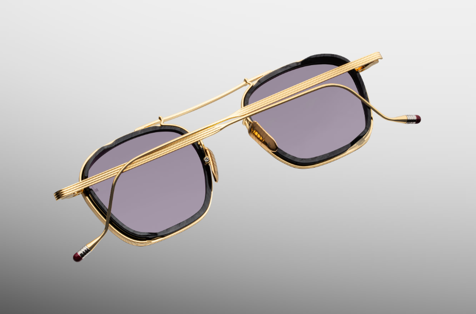 Sunglasses Model Baudelaire in Color Ebony with Nimbus lenses from Jacques Marie Mage