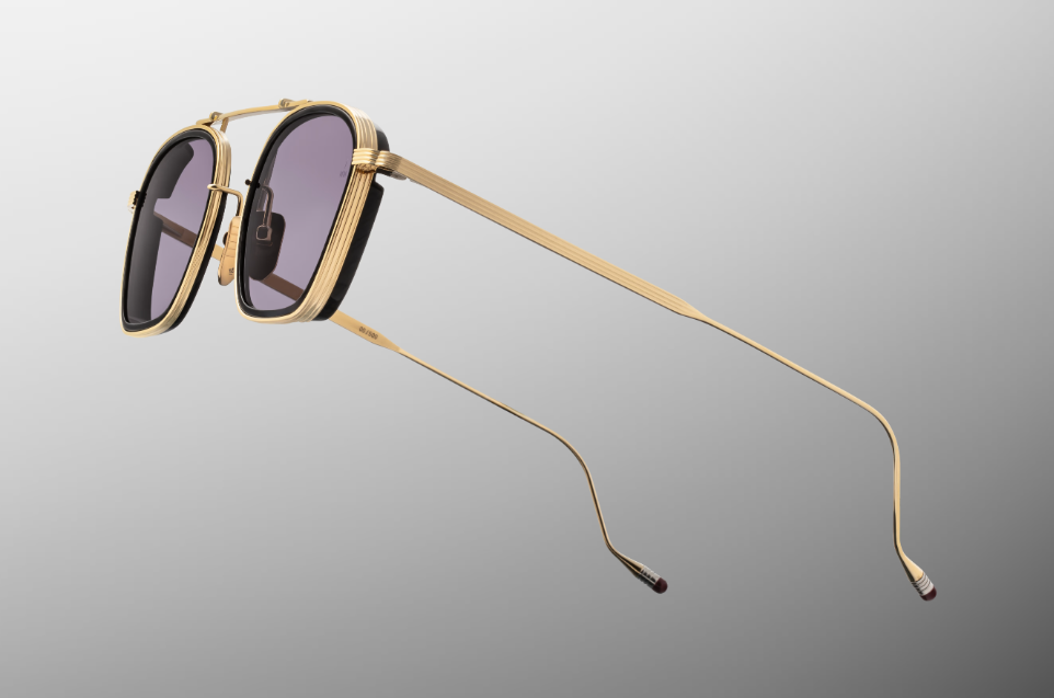 Sunglasses Model Baudelaire in Color Ebony with Nimbus lenses from Jacques Marie Mage