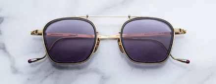 Sunglasses Model Baudelaire in Color Ebony with Nimbus lenses from Jacques Marie Mage