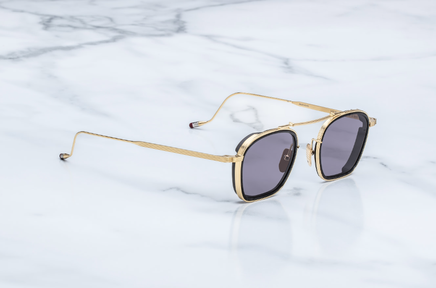 Sunglasses Model Baudelaire in Color Ebony with Nimbus lenses from Jacques Marie Mage