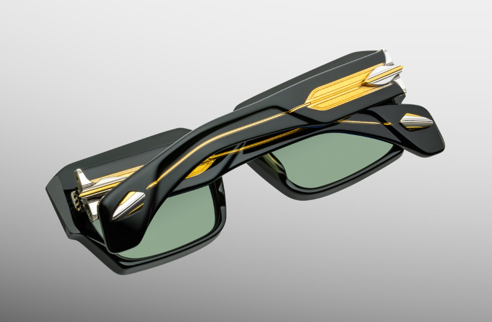 Sunglasses Model Dakota in Color Viper with Tarragon lenses from Jacques Marie Mage's Last Frontier Special collection